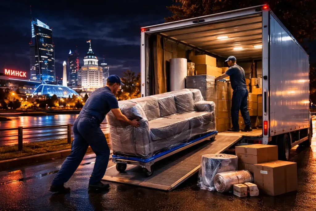 перевозка мебели ночью в Минске