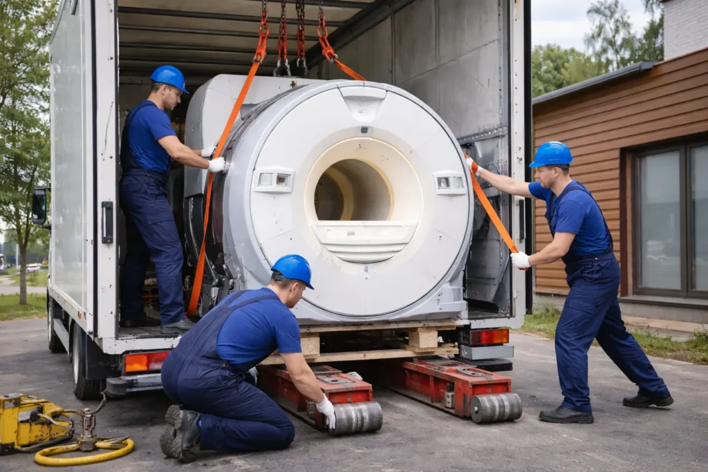 Перемещение медицинских аппаратов (МРТ, КТ)