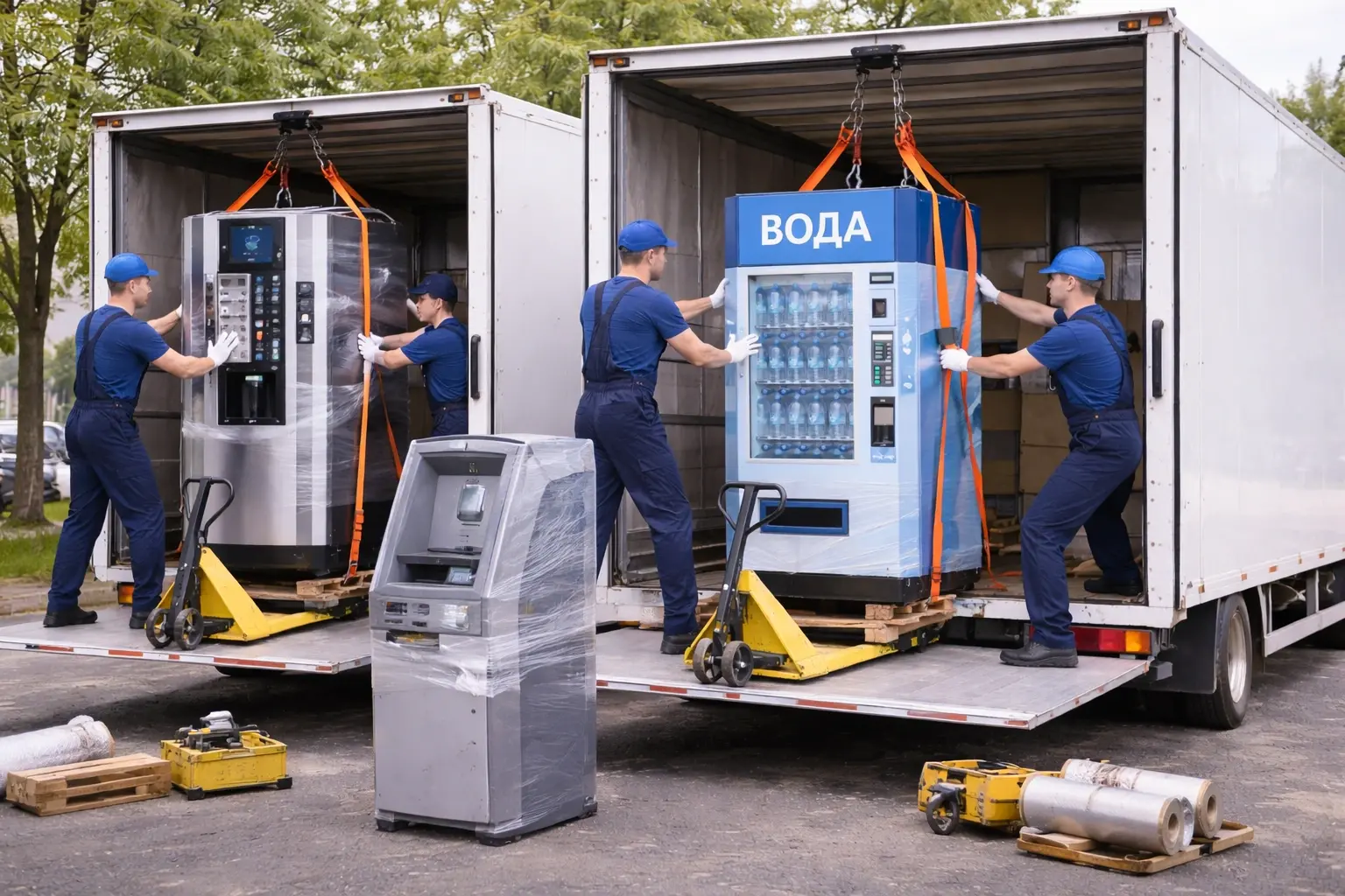 Перевозка вендинговых автоматов в Минске